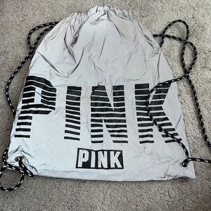 PINK waterproof drawstring bag
